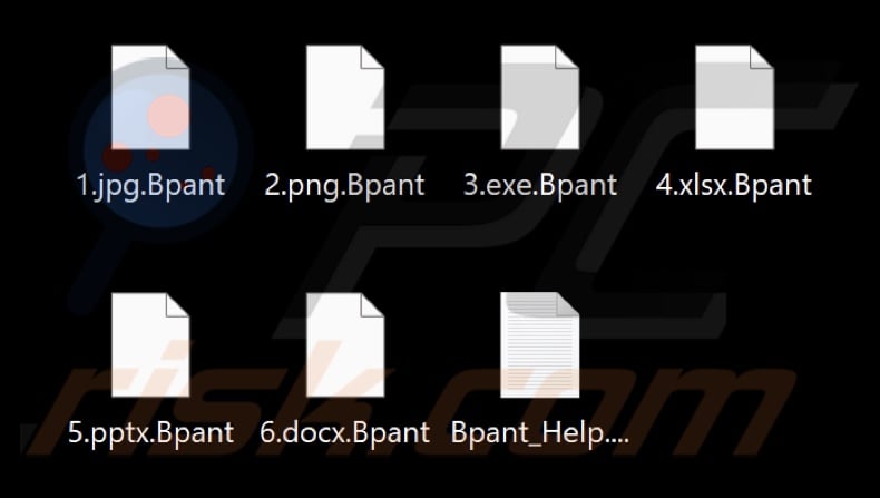 Von BlackPanther-Ransomware verschlüsselte Dateien (.Bpant Erweiterung)
