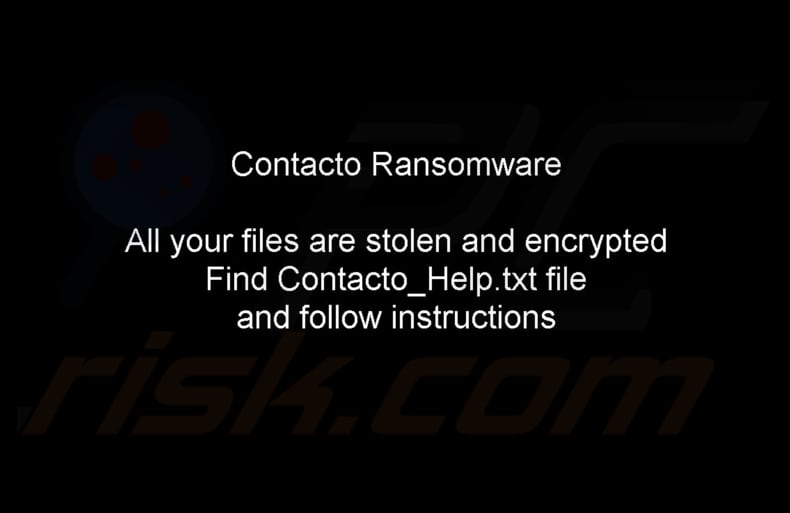 Contacto ransomware Hintergrundbild