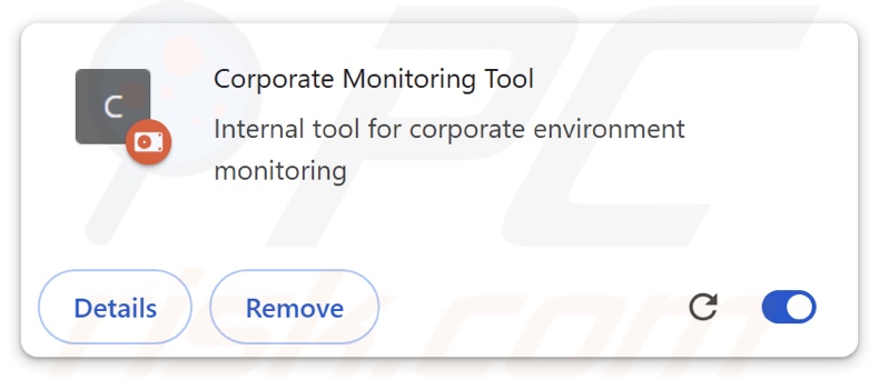 Corporate Monitoring Tool Browser Erweiterung