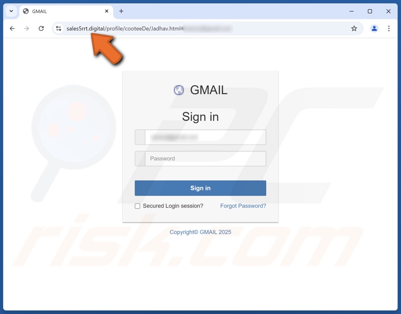 Email Verification Campaign Betrug email gefördert phishing site