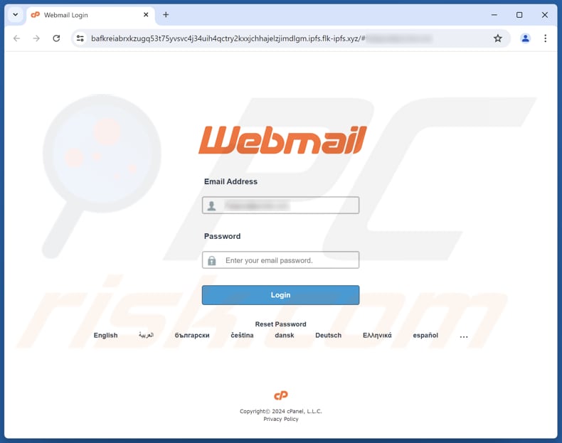 New Web Browser Just Signed In Email Betrug phishing website