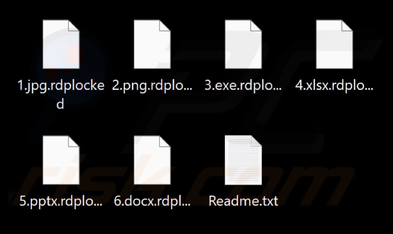 Von der RdpLocker Ransomware verschlüsselte Dateien (.rdplocker Erweiterung)
