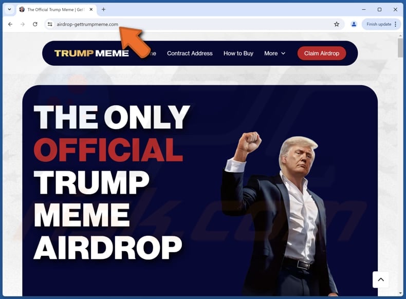 $TRUMP Airdrop Betrug