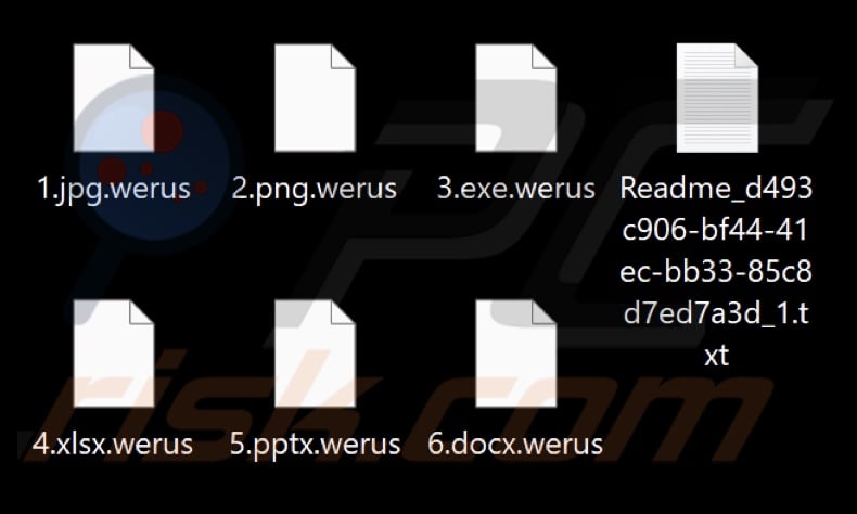 Von WeRus-Ransomware verschlüsselte Dateien (.werus Erweiterung)
