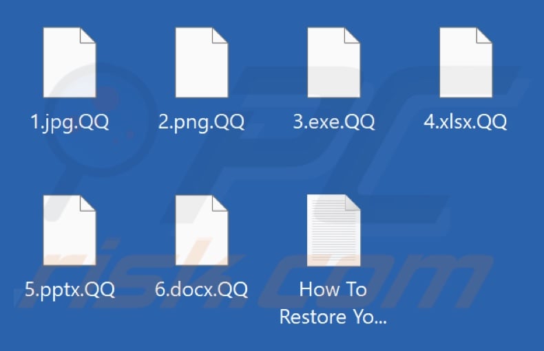 Von QQ Ransomware verschlüsselte Dateien (.QQ Erweiterung)