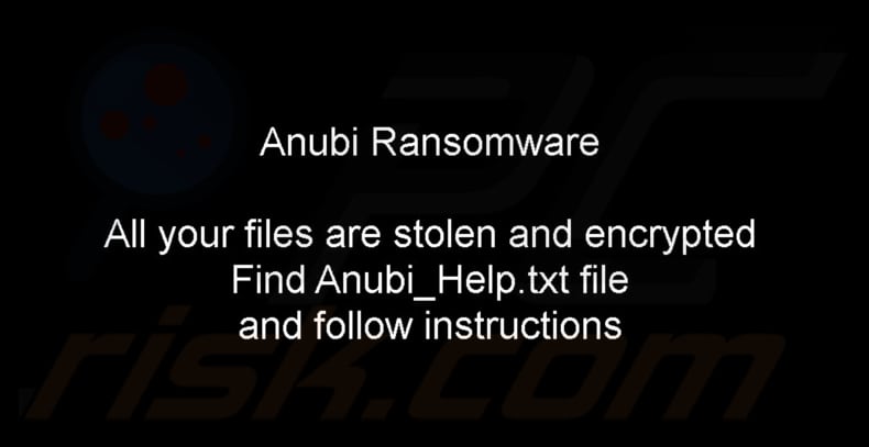 Anubi ransomware Hintergrundbild