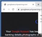 Your Google Account Has Been Locked! POP-UP-Betrug