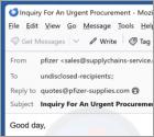 Pfizer Supply Email Betrug