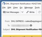 DHL - Incoming Shipment Notification Email Betrug