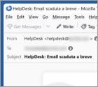 HelpDesk Password Confirmation Email Betrug