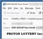 PROTON LOTTERY Email Betrug