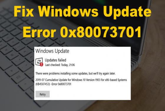 Fix Windows Update Fehler 0x80073701
