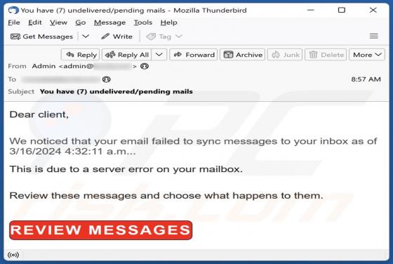 Email Failed To Sync Betrug