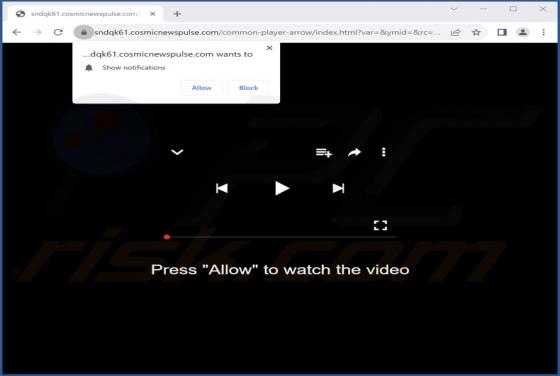 Cosmicnewspulse.com Werbung