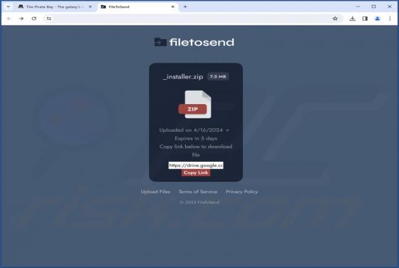 Gefälschte Erweiterung Save To Google Drive