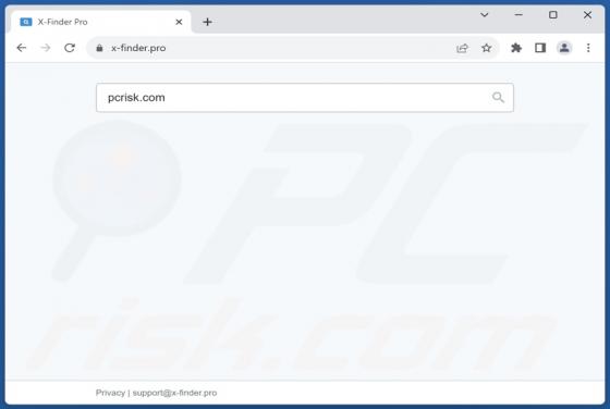 X-finder.pro Weiterleitung