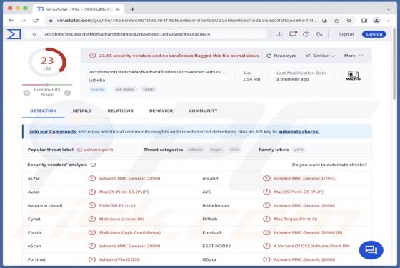 Lobelia Adware (Mac)