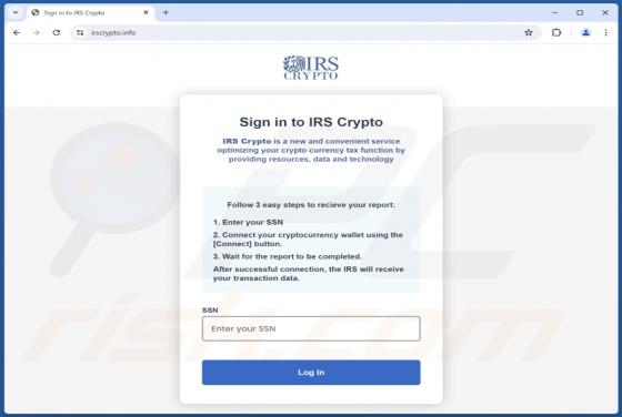 IRS Crypto Betrug