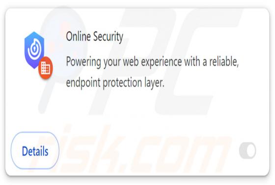 Gefälschte Chrome Erweiterung Online Security