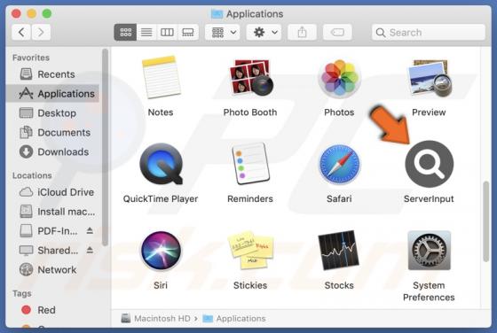 ServerInput Adware (Mac)
