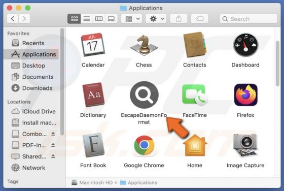 EscapeDaemonFormat Adware (Mac)
