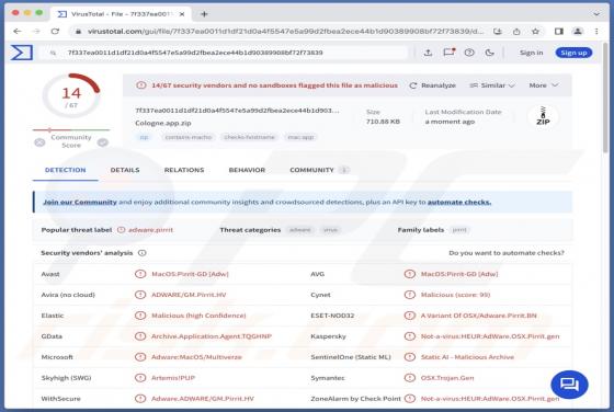 Cologne.app Adware (Mac)