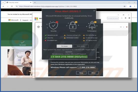 Virus Alert (05261) POP-UP Betrug