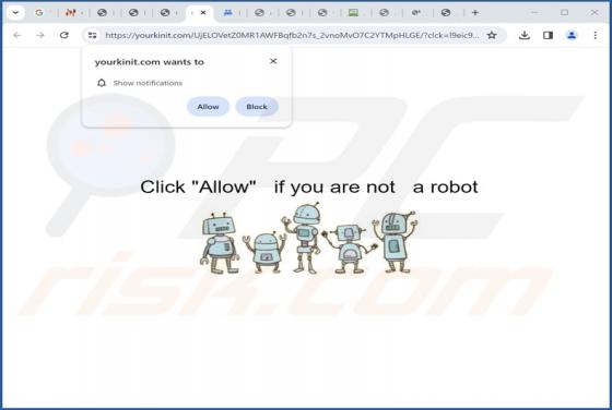 Yourkinit.com Werbung