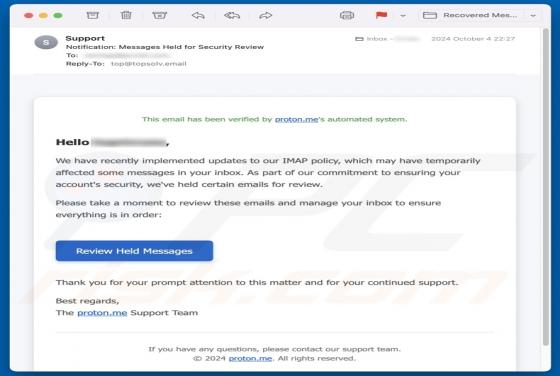 Proton.me Email Betrug