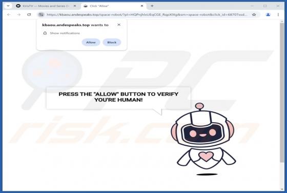 Andespeaks.top Werbung