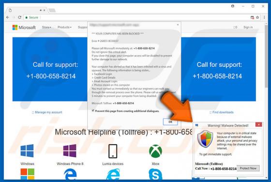 Warning! Malware Detected! Betrug