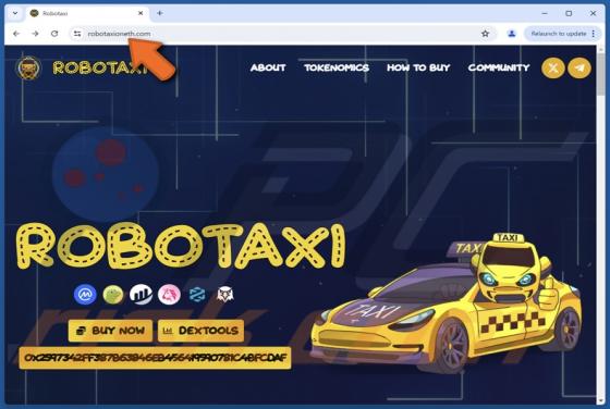 ROBOTAXI ($TAXI) Crypto Betrug