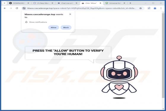 Cascaderange.top Werbung