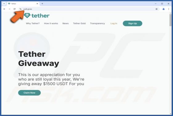 Tether Giveaway Betrug
