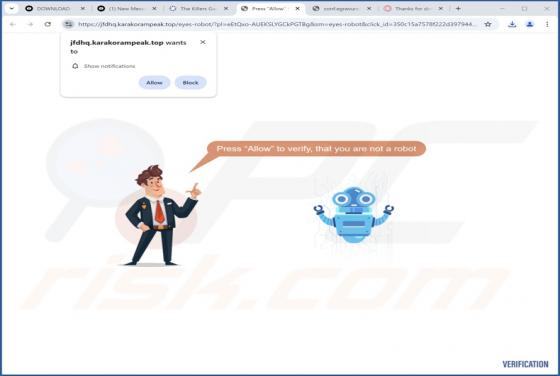 Karakorampeak.top Werbung