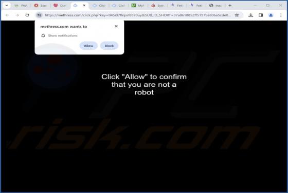 Methress.com Werbung