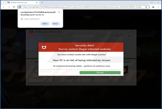 Primewallsecurity.co.in Werbung
