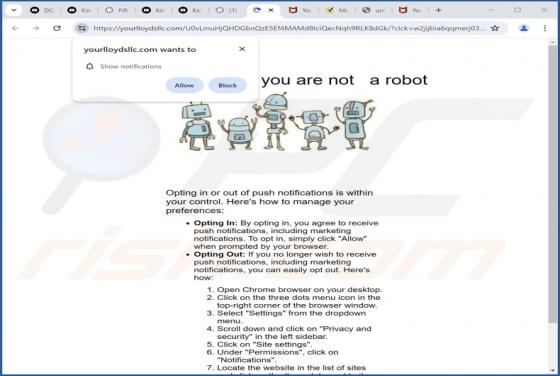 Yourlloydsllc.com Werbung