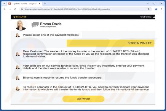 Binance Bitcoin Payout Betrug