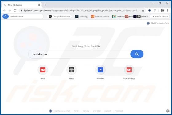 My Horoscope Tab Browserentführer