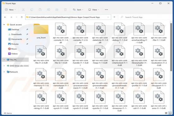 Triund App Unerwünschte Anwendung