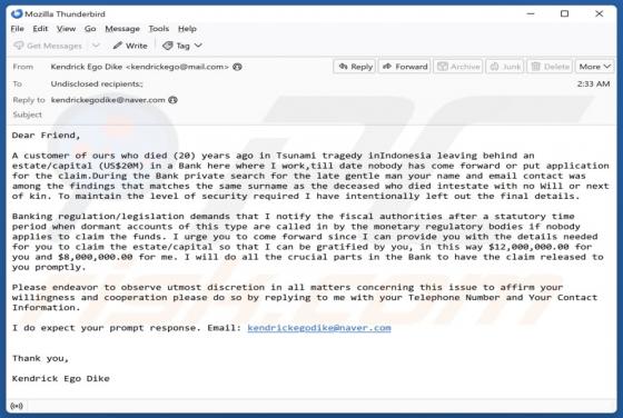 Apply To Claim Funds Email Betrug