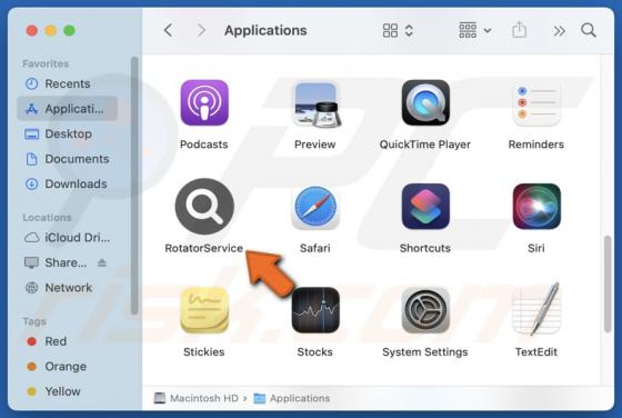 RotatorService Adware (Mac)