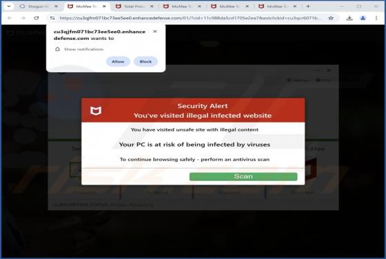 Enhancedefense.com Werbung