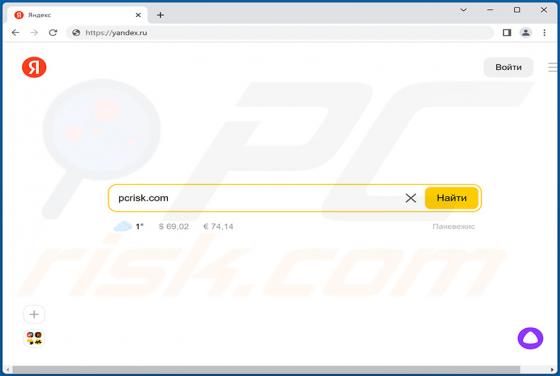 Yandex.ru Weiterleitung