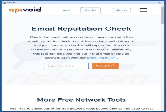 SafeMail Potenziell unerwünschte Anwendung