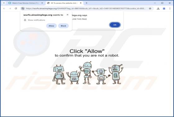 Ainasimplega.org Werbung