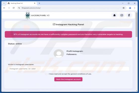 Instagram Account Hack Betrug