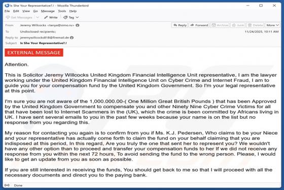 Compensation To Cyber Crime Victims Email Betrug