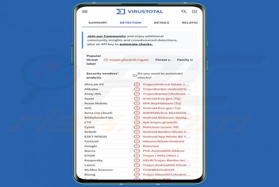 PhantomCard/NFCShare Banking-Trojaner (Android)
